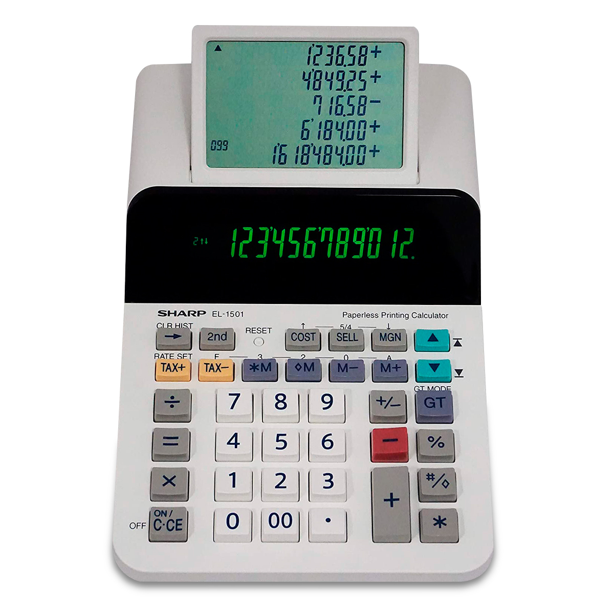 SUMADORA SHARP PANTALLA DIGITAL EL-1501