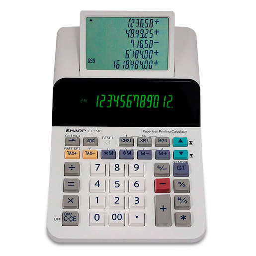 SUMADORA SHARP PANTALLA DIGITAL EL-1501