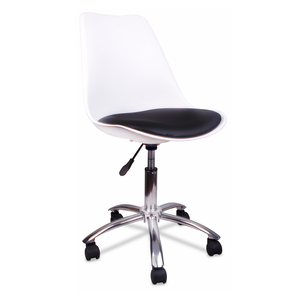 SILLA EJECUTIVA PU BLANCO CON NEGRO SILLA EJECUTIVA PU BLANCO CON NEGRO