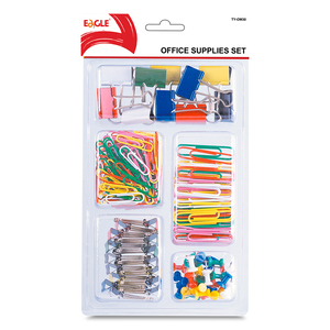 SET DE OFICINA EAGLE 260U(50CLIPS+100CLIPS+30PINS+40SUJETADOC+40 LIGAS) SET DE OFICINA EAGLE 260U(50CLIPS+100CLIPS+30PINS+40SUJETADOC+40 LIGAS)