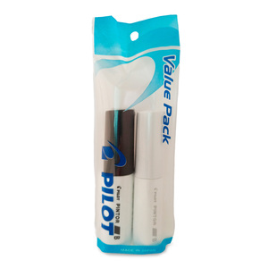 MARCADOR PINTOR GRUESO 2U BLANCO Y NEGRO (TINTA PIGMENTADA A BASE DE AGUA) MARCADOR PINTOR GRUESO 2U BLANCO Y NEGRO (TINTA PIGMENTADA A BASE DE AGUA)