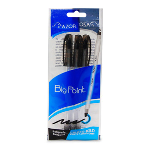 BOLIGRAFO AZOR NEGRO 1.2MM 3U BOLIGRAFO AZOR NEGRO 1.2MM 3U