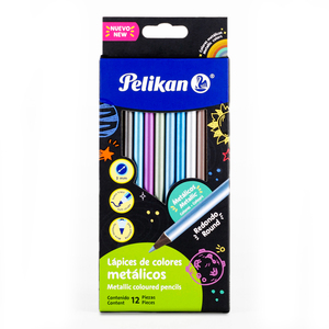 LÁPICES DE COLOR PELIKAN METÁLICOS 12U