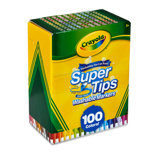 MARACADORES CRAYOLA SUPERTIPS 100U MARACADORES CRAYOLA SUPERTIPS 100U