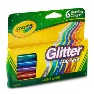 MARCADOR CRAYOLA CON BRILLANTINA 6U (PUNTA MEDIA) MARCADOR CRAYOLA CON BRILLANTINA 6U (PUNTA MEDIA)