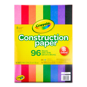 PAPEL CONSTRUCCION CRAYOLA COLORES 96 HOJAS PAPEL CONSTRUCCION CRAYOLA COLORES 96 HOJAS