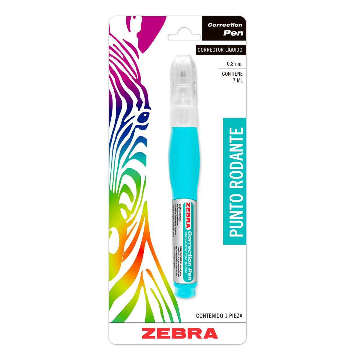 CORRECTOR TIPO PLUMA ZEBRA 0.7MM 1U