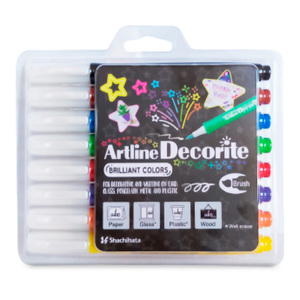 MARCADOR ARTLINE BRILLANTES PUNTA PINCEL 8U MARCADOR ARTLINE BRILLANTES PUNTA PINCEL 8U