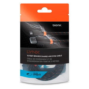 CABLE PREMIUM PARA-PS4 BIONIK LYNX CABLE-BLK/ORNG CABLE PREMIUM PARA-PS4 BIONIK LYNX CABLE-BLK/ORNG