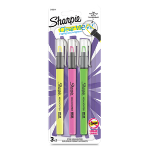 MARCATEXTO SHARPIE CLEAR 3U (AMARILLO., VERDE, ROSADO) MARCATEXTO SHARPIE CLEAR 3U (AMARILLO., VERDE, ROSADO)