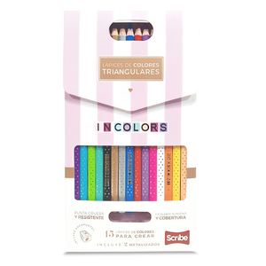 LAPICES DE COLOR SCRIBE 15U (INCLUYE SACAPUNTAS) LAPICES DE COLOR SCRIBE 15U (INCLUYE SACAPUNTAS)