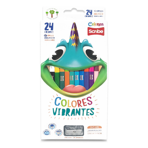 LAPICES DE COLOR SCRIBE BICOLOR 12U (24 COLORES, LAPICES DE COLOR SCRIBE BICOLOR 12U (24 COLORES,