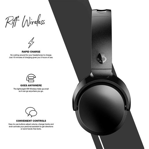 AUDIFONO SKULLCANDY S5PXW-L003 RIFF BT NEGRO