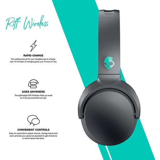 AUDIFONO SKULLCANDY S5PXW-L672 RIFF BT GRIS