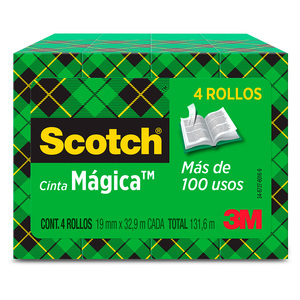 CINTA MAGICA SCOTCH 4U (MEDIDA 19MM X 32.9MTS) CINTA MAGICA SCOTCH 4U (MEDIDA 19MM X 32.9MTS)