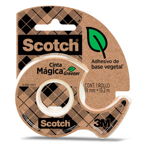 CINTA GREENER SCOTCH CON DISPENSADOR 1U (19MM X 15.2 MT) CINTA GREENER SCOTCH CON DISPENSADOR 1U (19MM X 15.2 MT)