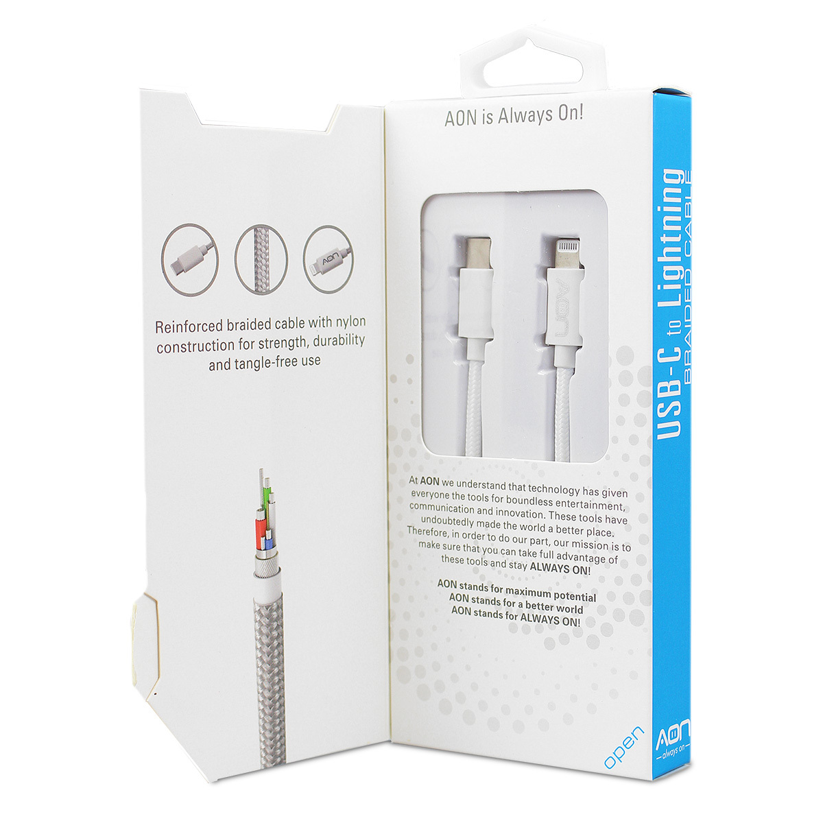 CABLE AON TIPO C A LIGHTING 2MTS AO-CB-2001
