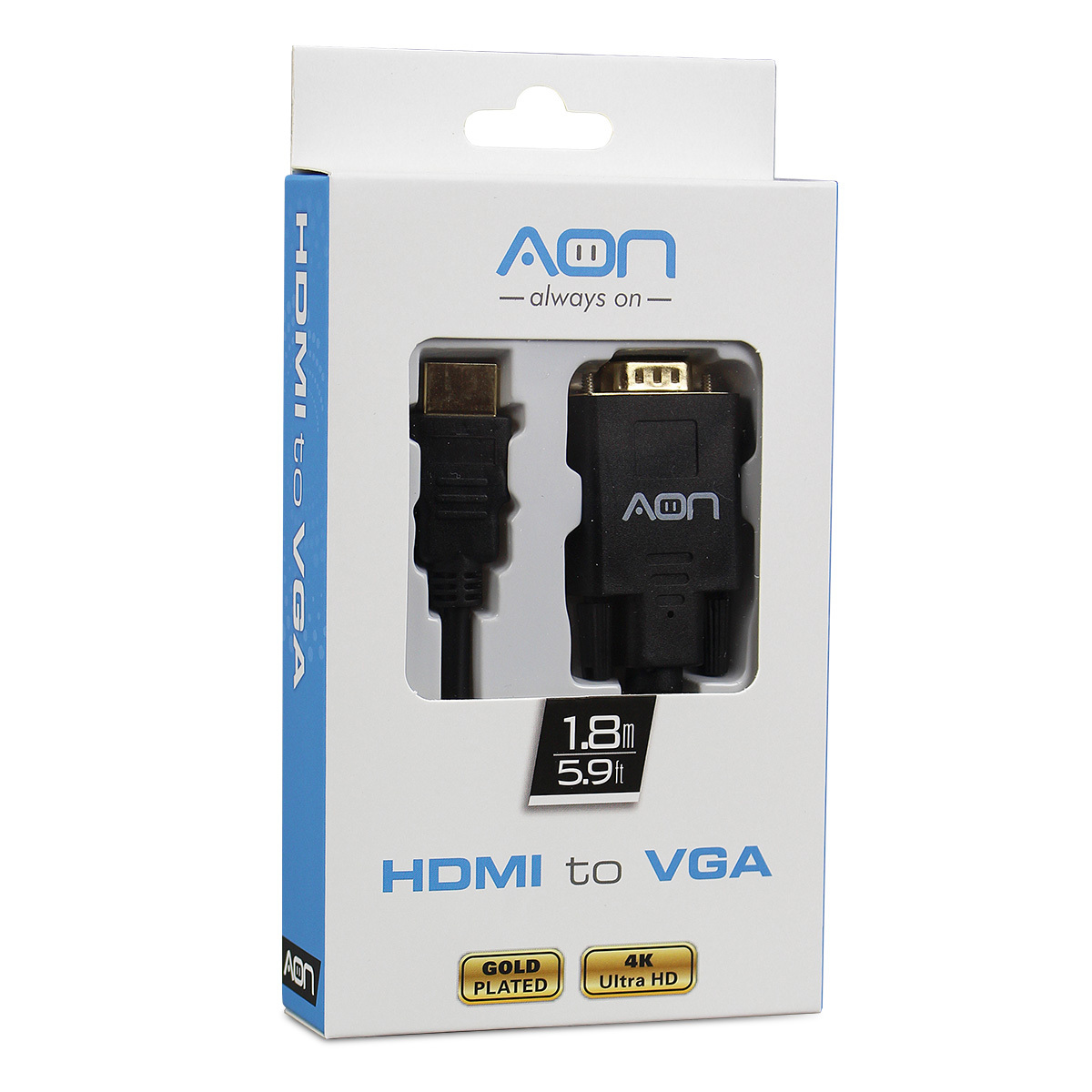 ADAPTADOR AON HDMI A VGA 4K  AO-CB-4101
