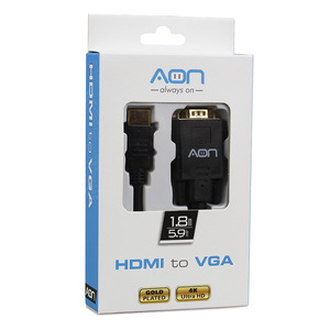 ADAPTADOR AON HDMI A VGA 4K  AO-CB-4101 ADAPTADOR AON HDMI A VGA 4K  AO-CB-4101