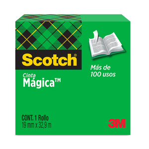 CINTA MAGICA SCOTCH CAJA 19MM X 32.9M 1U CINTA MAGICA SCOTCH CAJA 19MM X 32.9M 1U
