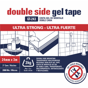 CINTA DOBLE CONTACTO STUDMARK (GEL) 1P (24MM X 3MTS) CINTA DOBLE CONTACTO STUDMARK (GEL) 1P (24MM X 3MTS)