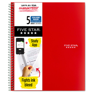 CUADERNO ESPIRAL FIVE STAR 5M 200H