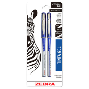 ROLLERBALL ZEBRA J-ROLLER AZUL 2U (TINTA GEL ,