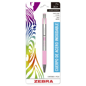 BOLIGRAFO ZEBRA F-301 ROSA 1U BOLIGRAFO ZEBRA F-301 ROSA 1U