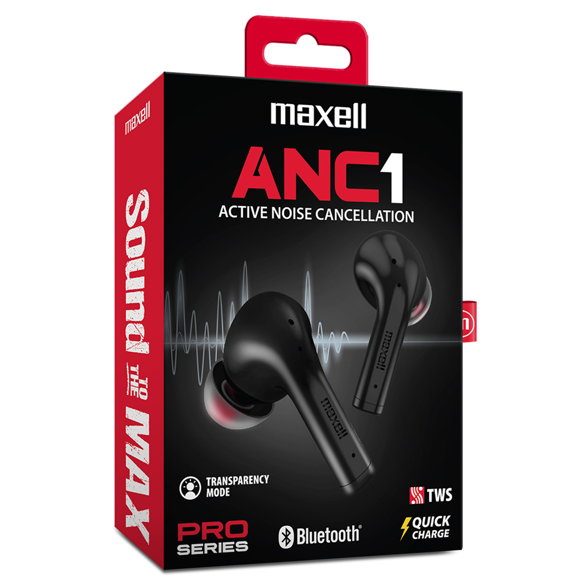 AUDIFONOS MAXELL IN EAR TRUE WIRELESS NEGROS 348500