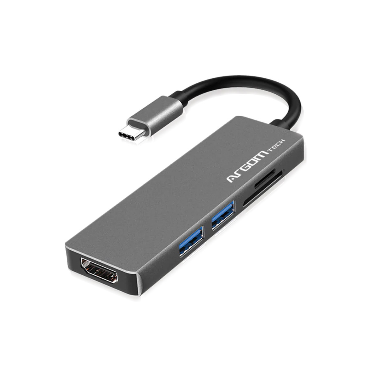 Adaptador de USB C a USB 3.0 A hembra, 1/2 pie de largo, color gris, Gris  espacial