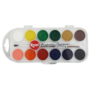 ACUARELA ROEL EFECTO MATE 12 U (30MM) ACUARELA ROEL EFECTO MATE 12 U (30MM)