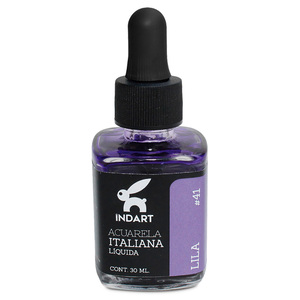 ACUARELA LIQUIDA LILA ITALIANA INDART BOTE VIDRIO 30ML ACUARELA LIQUIDA LILA ITALIANA INDART BOTE VIDRIO 30ML