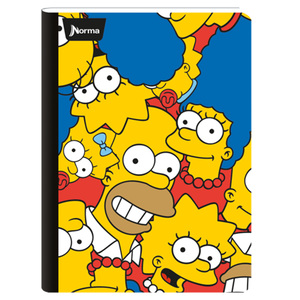 CUADERNO COSIDO RAYA NORMA (SIMPSON, 100 HOJAS)