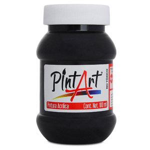 PINTURA ACRILICA BASE AGUA 600 NEGRO BOTE 100ML PINTURA ACRILICA BASE AGUA 600 NEGRO BOTE 100ML