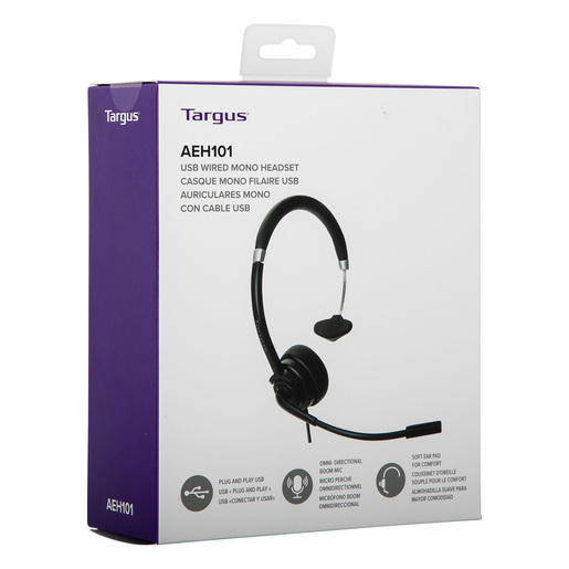 AUDIFONOS TARGUS PARA VIDEO LLAMADAS NEGROS AEH101TT