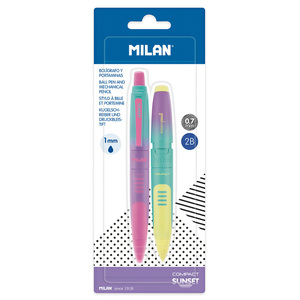 SET MILAN BOLIGRAFO+PORTAMINA COMPACT SUNSET SET MILAN BOLIGRAFO+PORTAMINA COMPACT SUNSET
