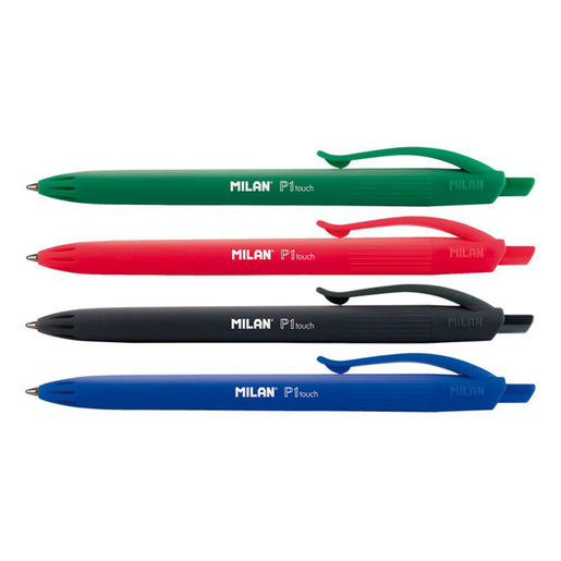 BOLIGRAFO MILAN P1 TOUCH 5U (2 AZULES, NEGRO, ROJO Y VERDE)