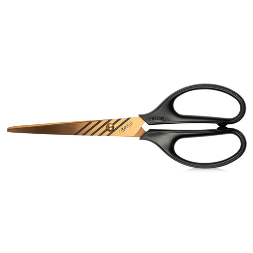 TIJERA MILAN OFICINA COPPER NEGRO (MEDIDA 17CM)