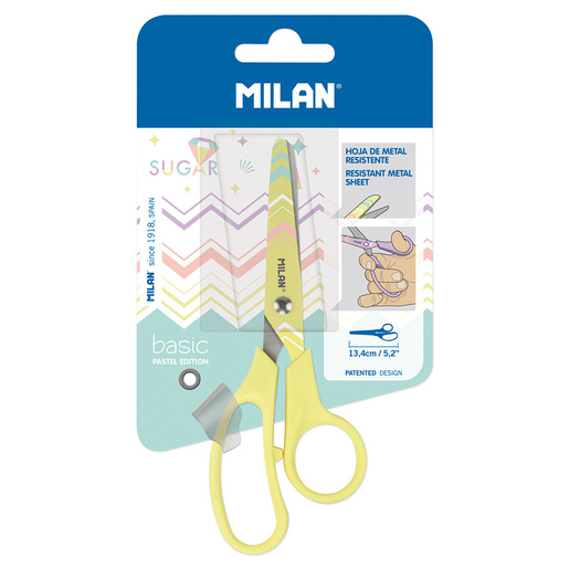 TIJERA MILAN PASTEL AMARILLO