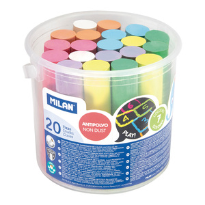 YESOS MILAN MAXI COLORES CARBONATADO 20U YESOS MILAN MAXI COLORES CARBONATADO 20U