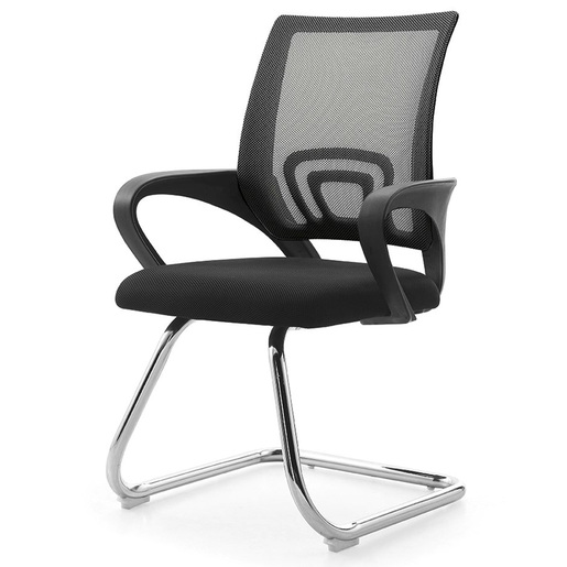 SILLA DE ESPERA DE MESH BASE TRINEO CROMADA 4TUNE