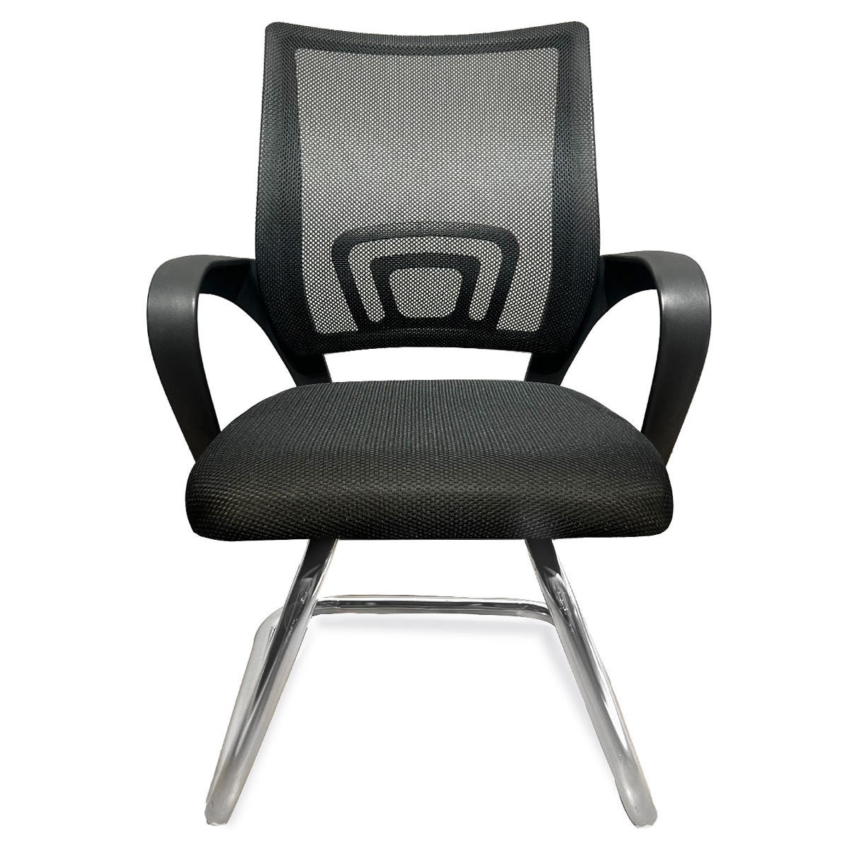 SILLA DE ESPERA DE MESH BASE TRINEO CROMADA 4TUNE