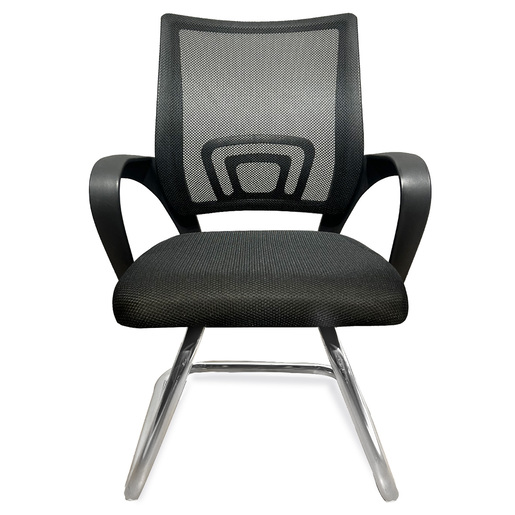 SILLA DE ESPERA DE MESH BASE TRINEO CROMADA 4TUNE