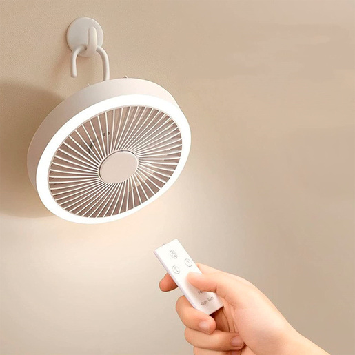 MINI VENTILADOR CON LUZ