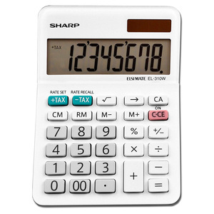 CALCULADORA SHARP PORTATIL COLOR BLANCO EL-310WB CALCULADORA SHARP PORTATIL COLOR BLANCO EL-310WB