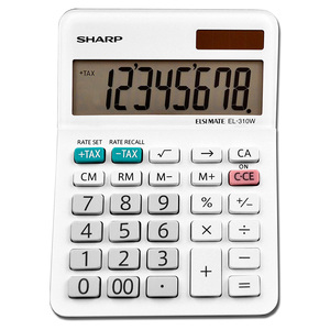 CALCULADORA SHARP EL-310WBS 8 DIGITOS SOLAR