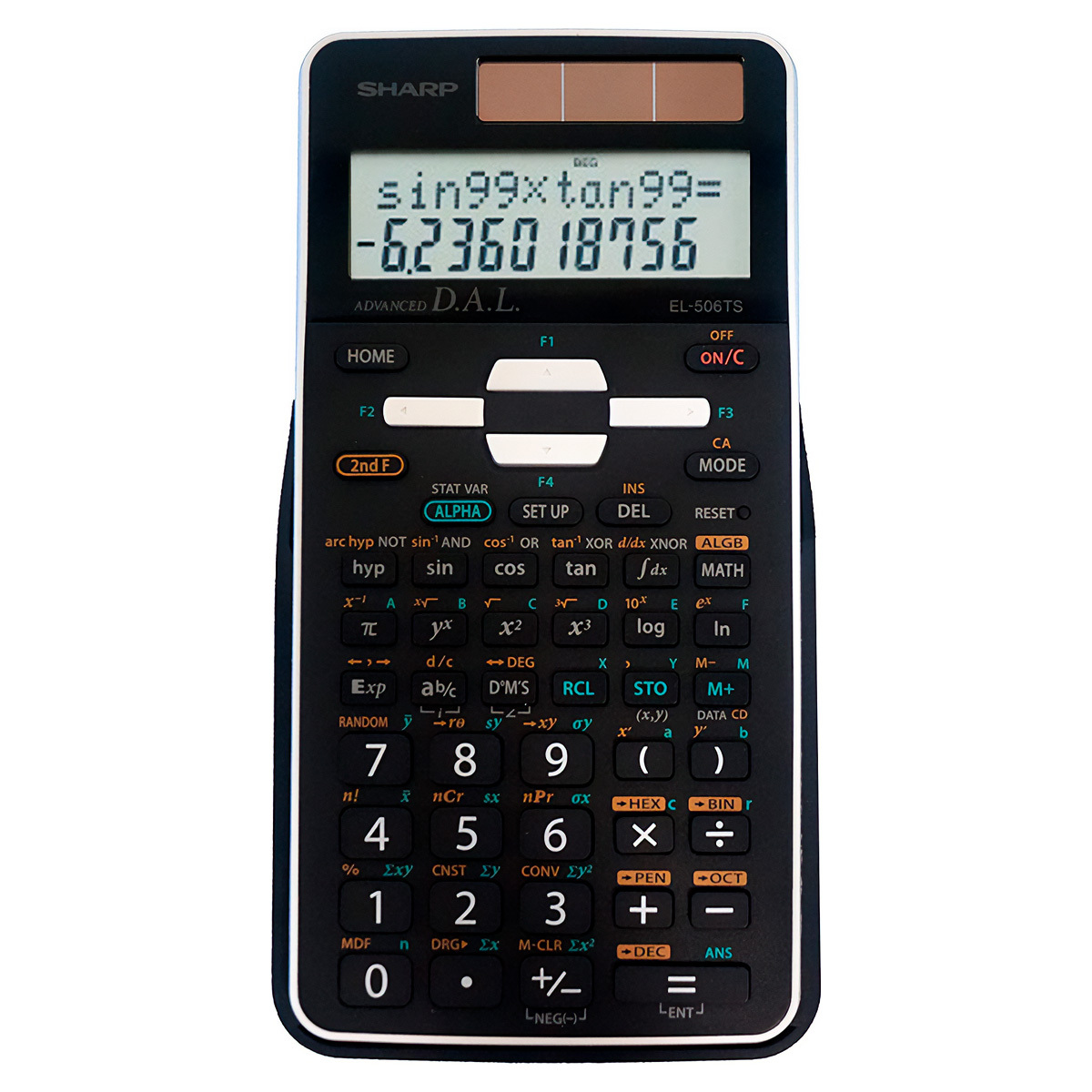 CALCULADORA SHARP CIENTIFICA, COLOR NEGRO EL-506TSBBW