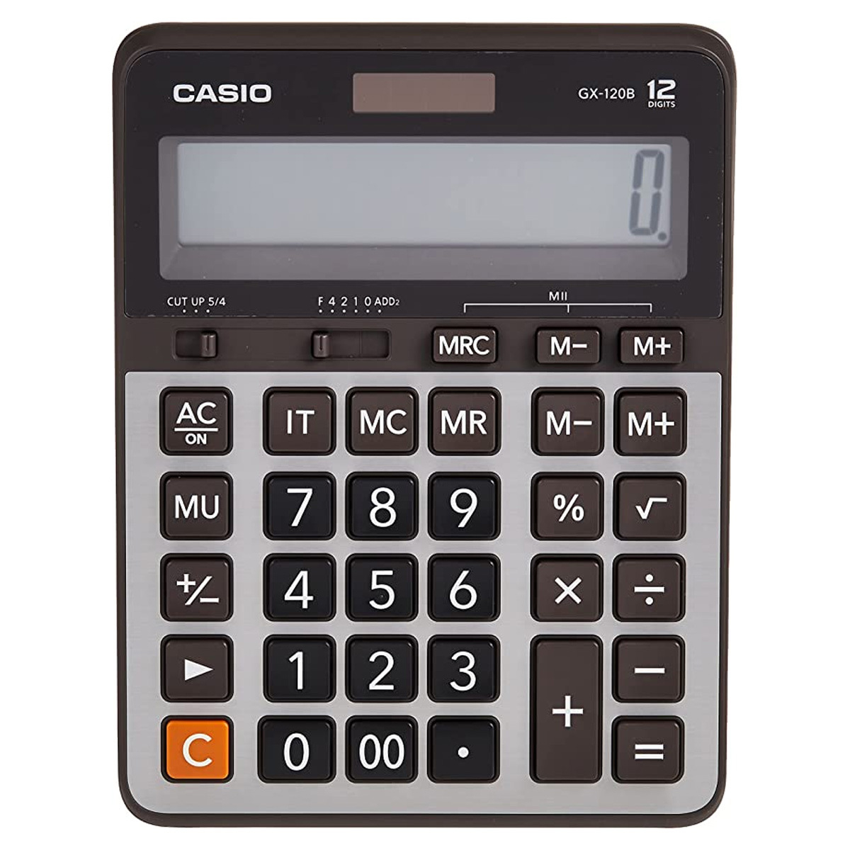 CALCULADORA CASIO DE ESCRITORIO, COMPACTA, 16 DIGITOS GX-120B-W-DC
