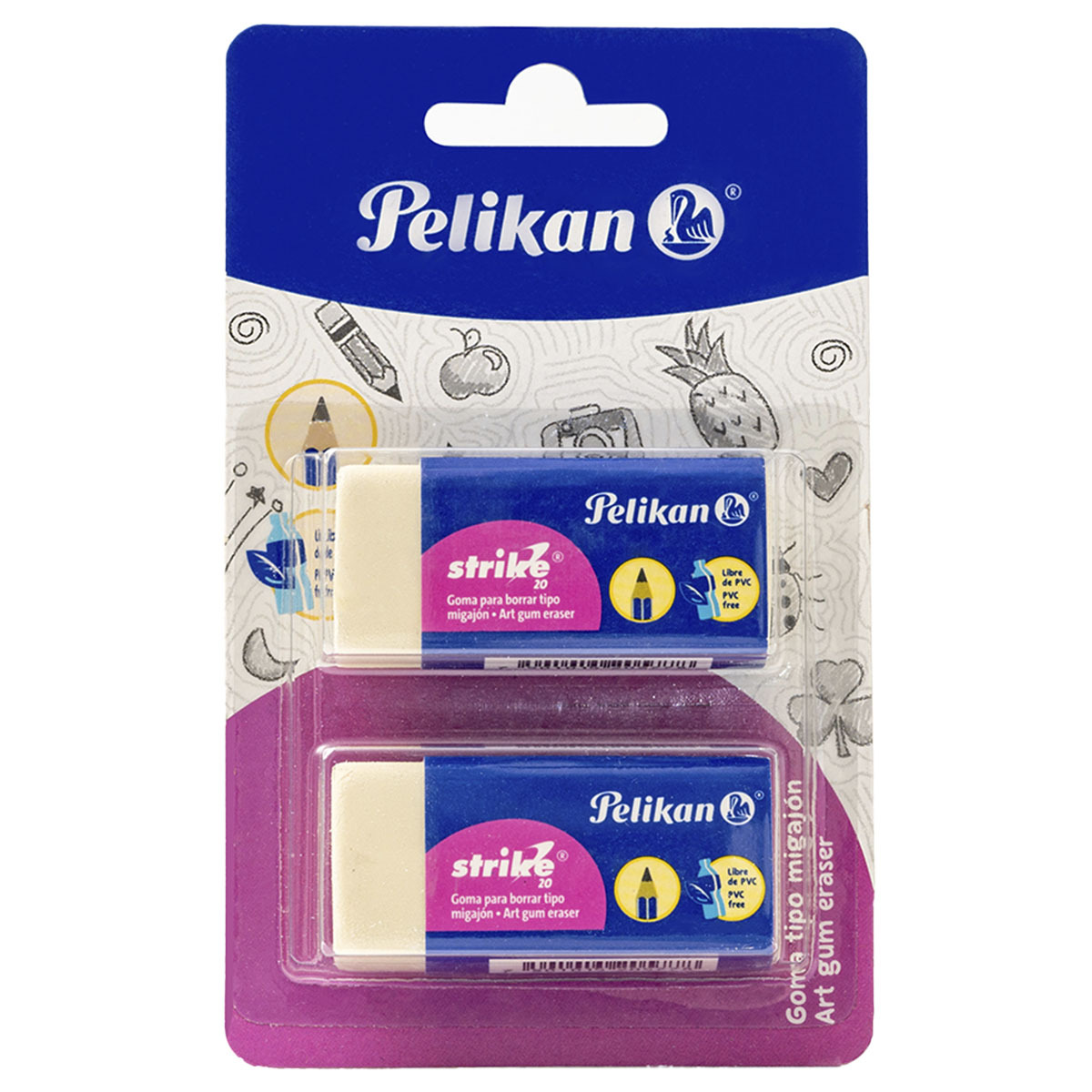 BORRADOR PELIKAN STRIKE (BLISTER CON 2 PIEZAS)