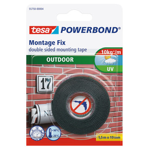 CINTA DOBLE CARA TESA POWERBOND EXTERIORES 1.5M X 19MM CINTA DOBLE CARA TESA POWERBOND EXTERIORES 1.5M X 19MM